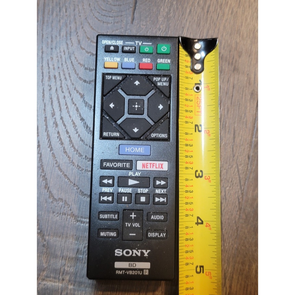Sony RMT-VB201U BD Blu-Ray DVD Remote Control Netflix Home Button Tested OEM‎